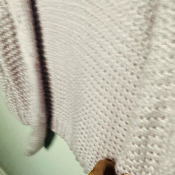 NWT Woven Heart Lavender Chunky Cable Oversized Fluffy Cardigan Sweater size S - Picture 4 of 11